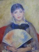 Pierre-Auguste Renoir Young Women with a Fan France oil painting artist